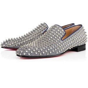 CHRISTIAN LOUBOUTIN DANDELION SPIKES LOAFERS